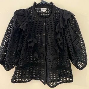 Place Nationale Eyelet Blouse